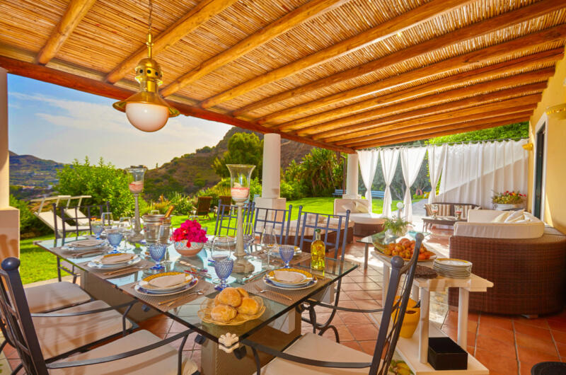 Luxury Villa in Lipari in Aeolian islands with stunning sea view