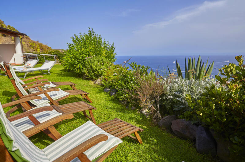 Luxury Villa in Lipari in Aeolian islands with stunning sea view