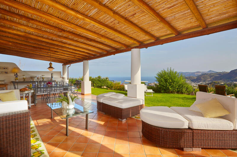 Luxury Villa in Lipari in Aeolian islands with stunning sea view