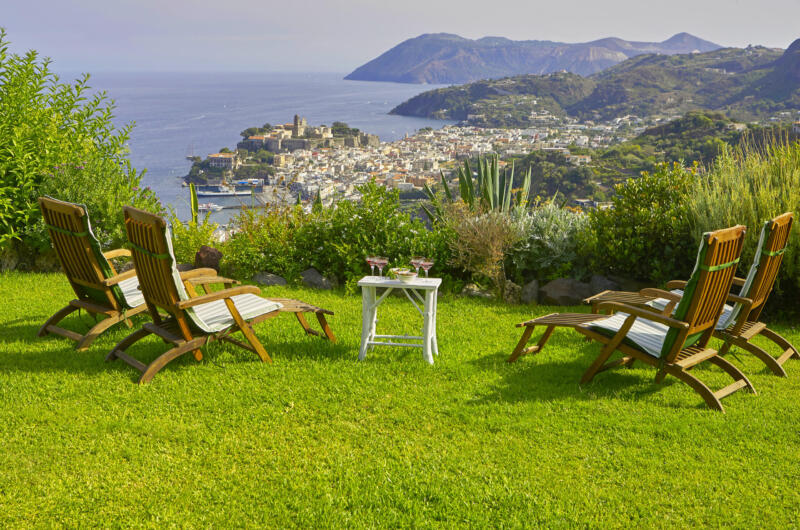 Luxury Villa in Lipari in Aeolian islands with stunning sea view